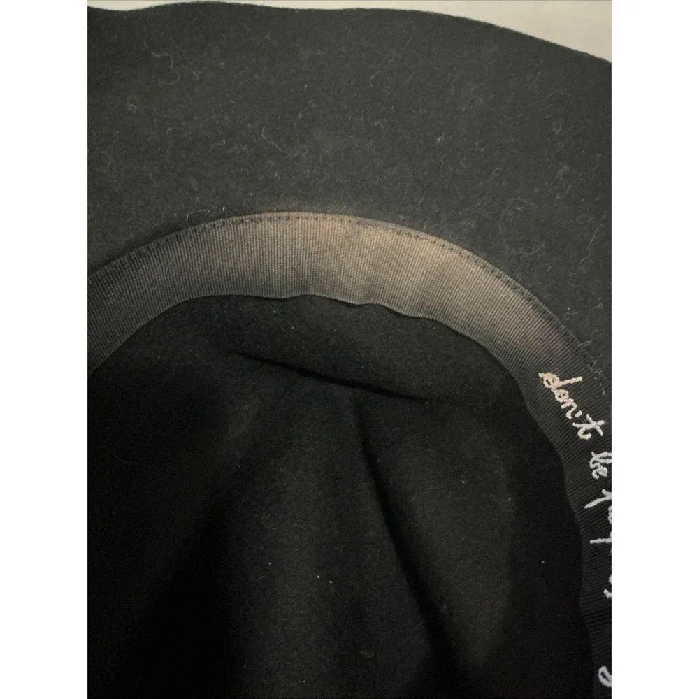 Golden Goose Wool & Leather Fedora - Black - 22
